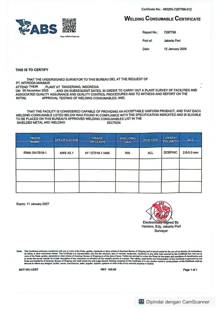 CERT ABS SMAW SH-7018-1_001